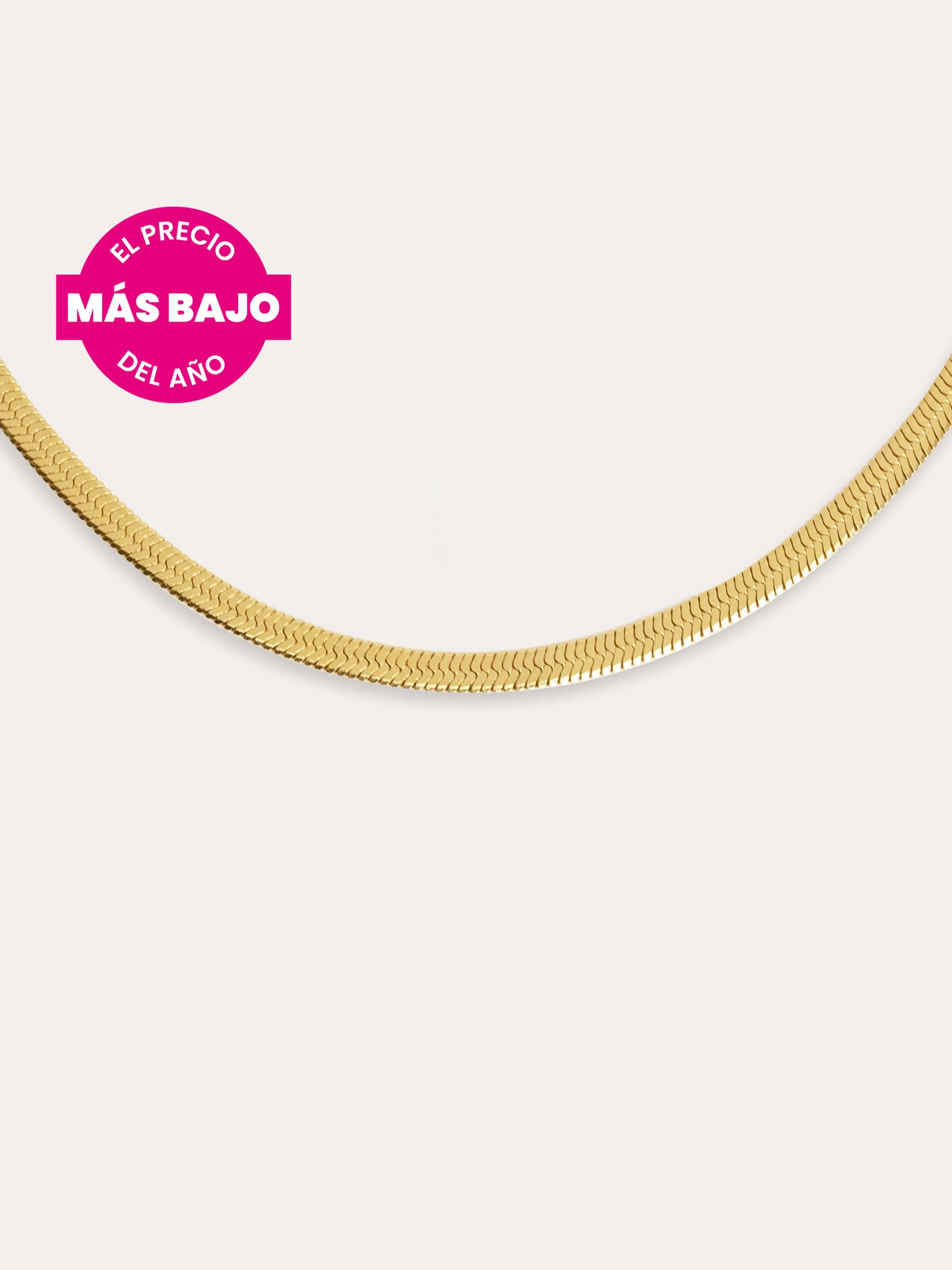 Lisse Stainless Steel Gold Necklace