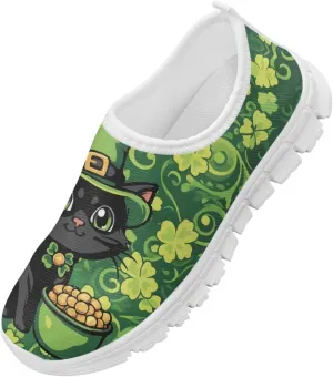 Little Kids Slip On Walking Shoes Breathable Athletic Fitness Shoe Light Elastic Sneakers for Indoor Outdoor Size 11-15 White Sole