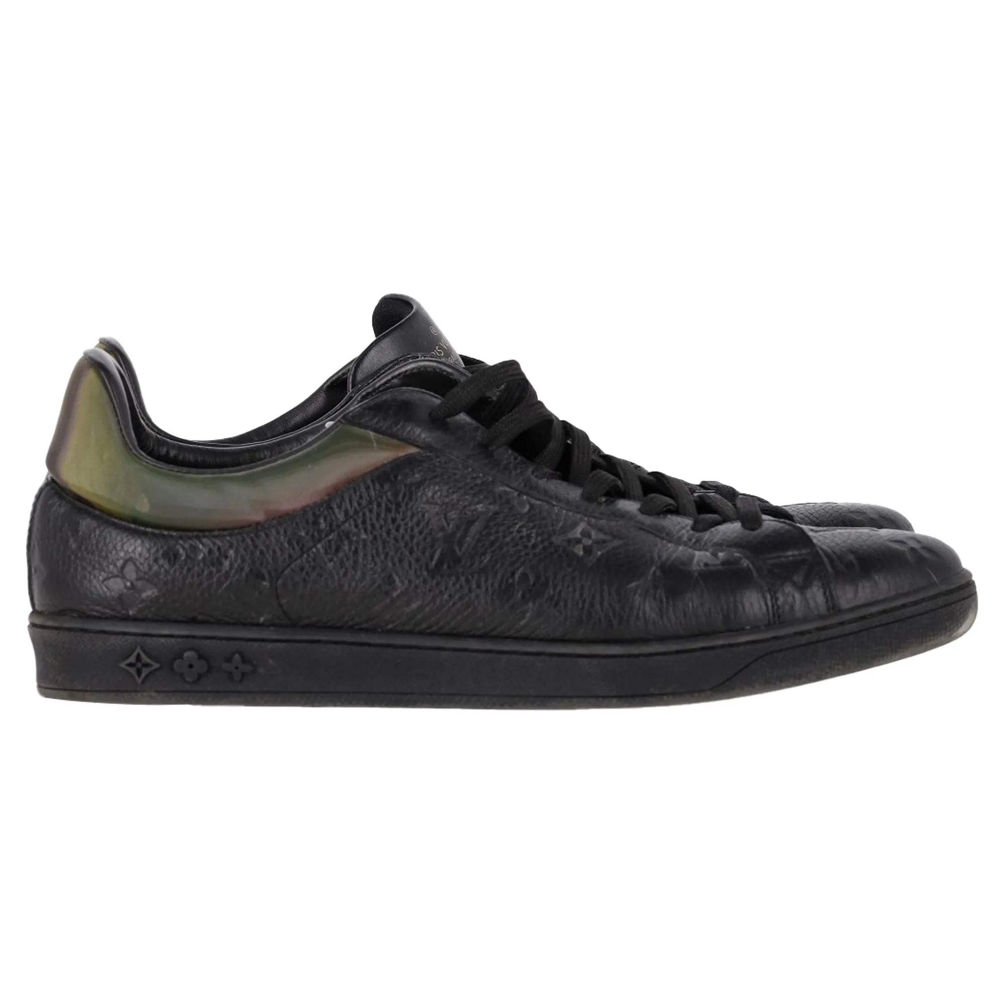 Louis Vuitton Luxembourg Monogram Sneakers in Black Leather