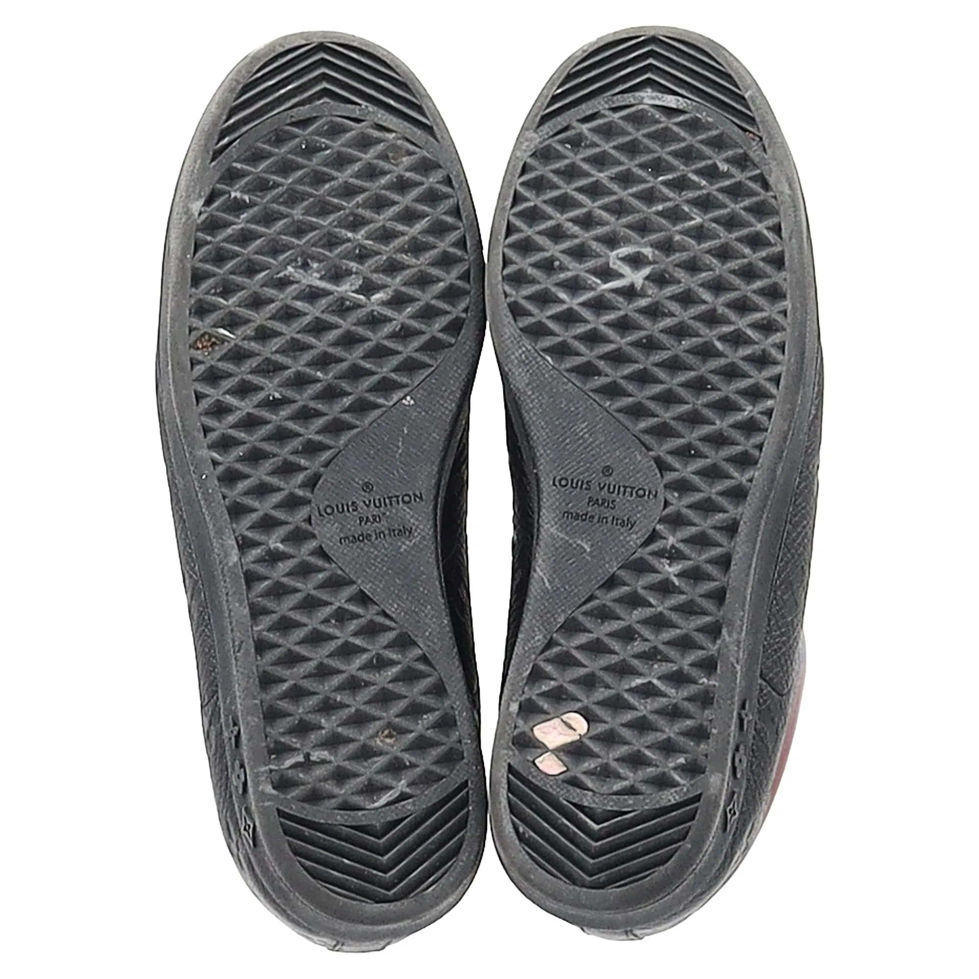 Louis Vuitton Luxembourg Monogram Sneakers in Black Leather