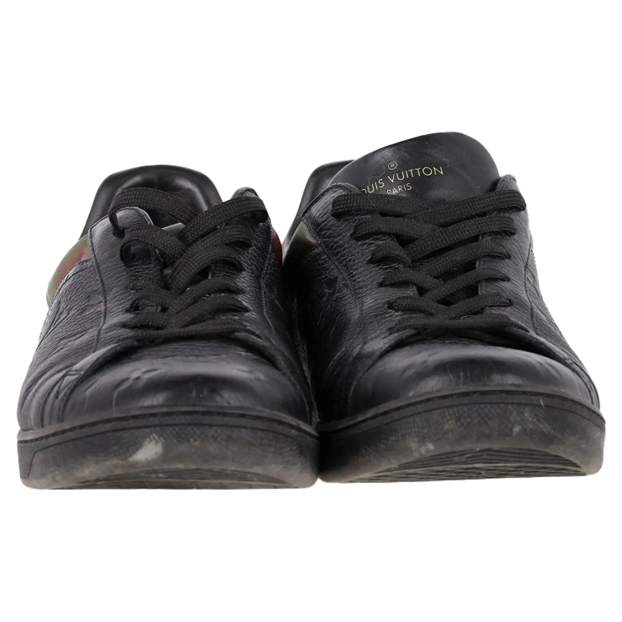 Louis Vuitton Luxembourg Monogram Sneakers in Black Leather
