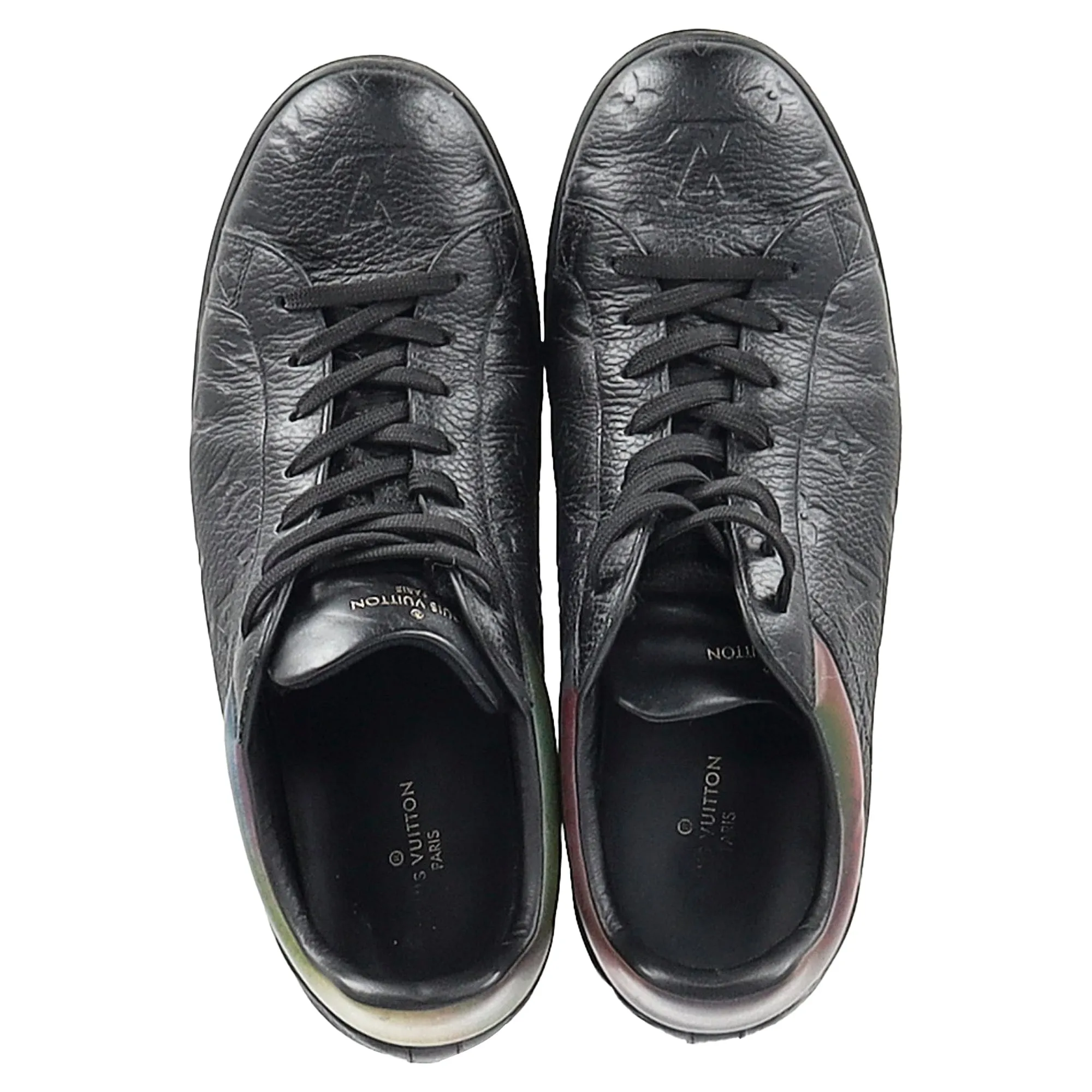 Louis Vuitton Luxembourg Monogram Sneakers in Black Leather
