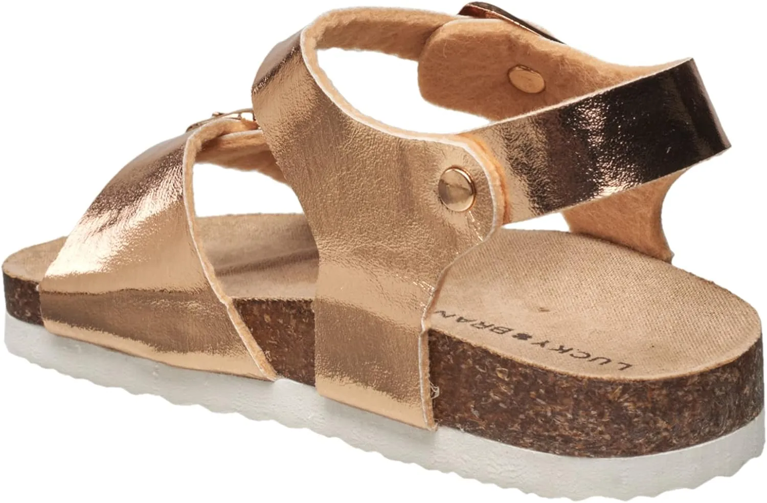 Lucky Brand Unisex-Child Kids' Blanc 2 Strap Sandals Little Kid/Toddler