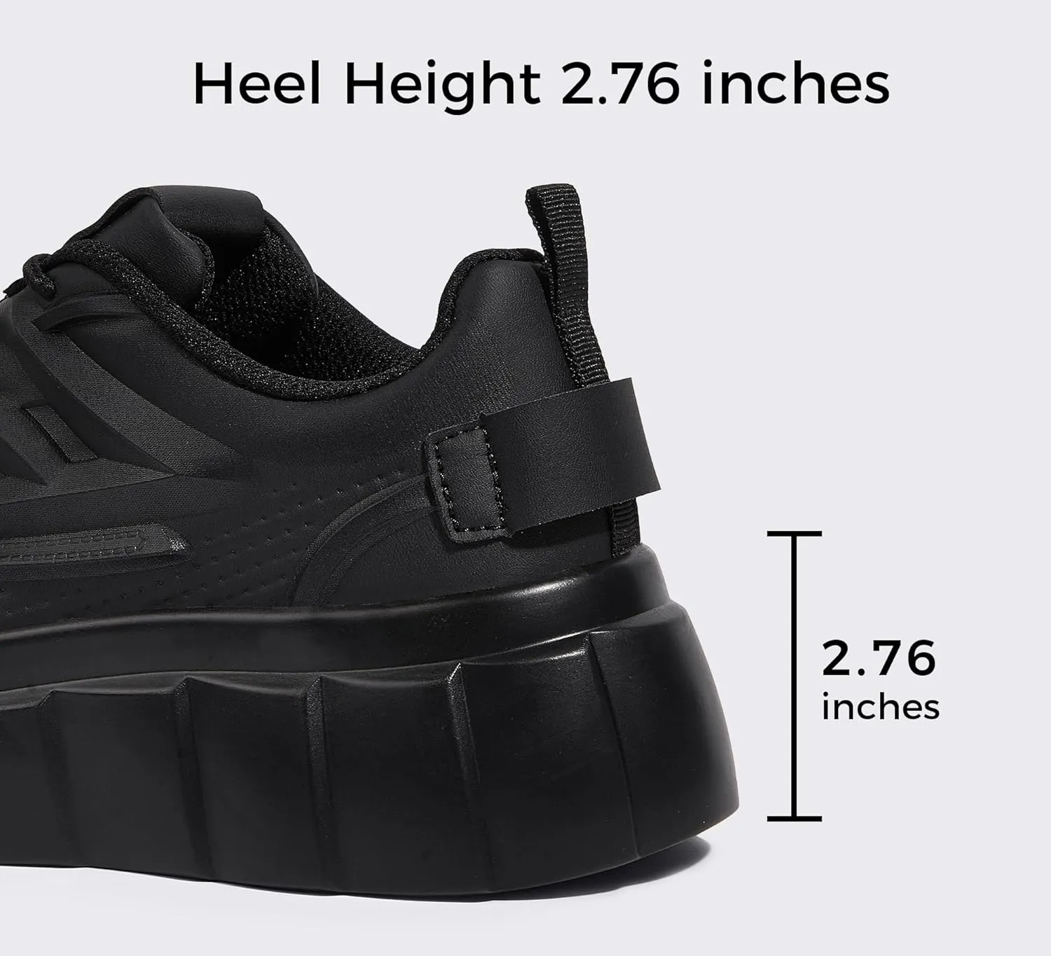 LUCKY STEP Women's Platform Fashion Sneakers Classic Tennis Faux Leather Low Top Casual Walking Shoes