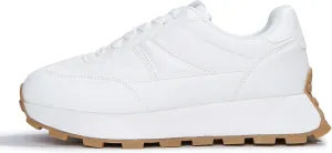 LUCKY STEP Women's Platform Retro Sneakers Classic Trainers Casual Footwear Tennis Running Chunky Lace-up Stylish Walking Shoes