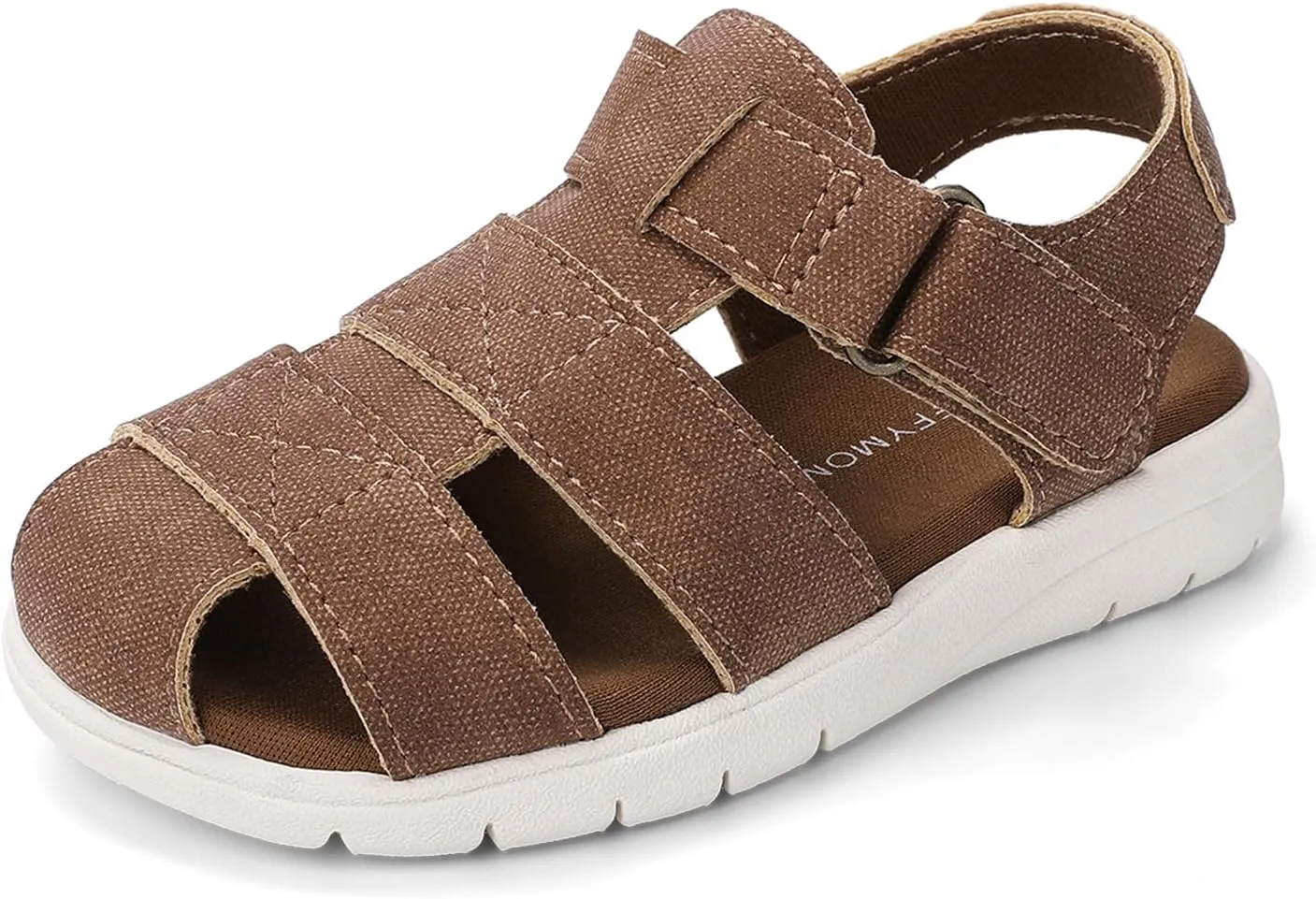Luffymomo Boys Girls Sandals Closed Toe Lightweight Shoes Adjustable Beach Summer Sandal for Toddler Kids
