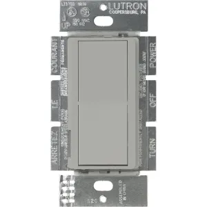 Lutron Claro 15 Amp On/Off 4-Way Switch, CA-4PS-GR, Gray