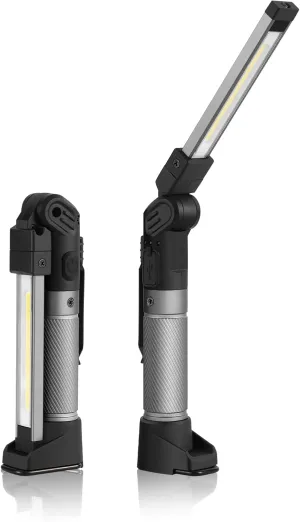 Magnetic Work Light - 2200 mAh Rechargeable Work Light with Multifunctional Foldable Design, 800 Lumens Mechanic Light, 3 Lighting Modes Mechanic Light for Car Repairing/Emergency