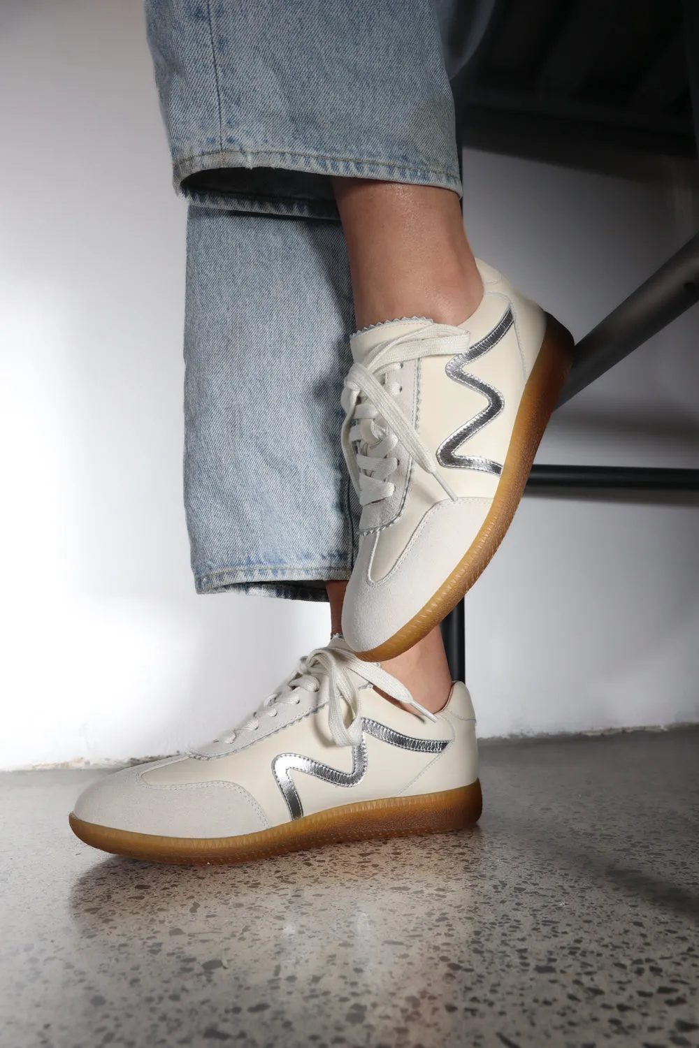 Magnum Sneaker - Ivory Silver