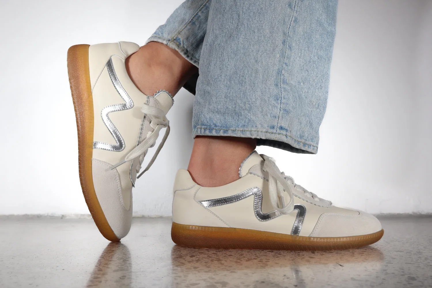 Magnum Sneaker - Ivory Silver