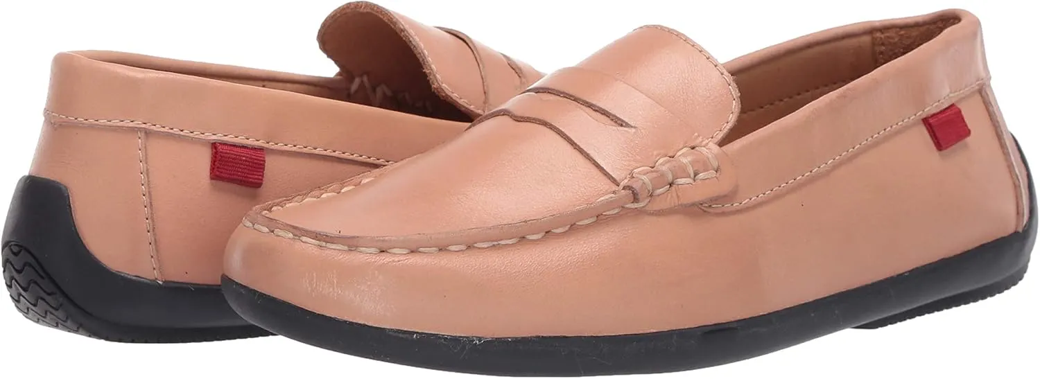 Marc Joseph New York Unisex-Child Leather Made in Brazil Luxury Fashion Slip on Loafer with Penny Detail