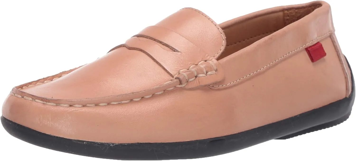 Marc Joseph New York Unisex-Child Leather Made in Brazil Luxury Fashion Slip on Loafer with Penny Detail