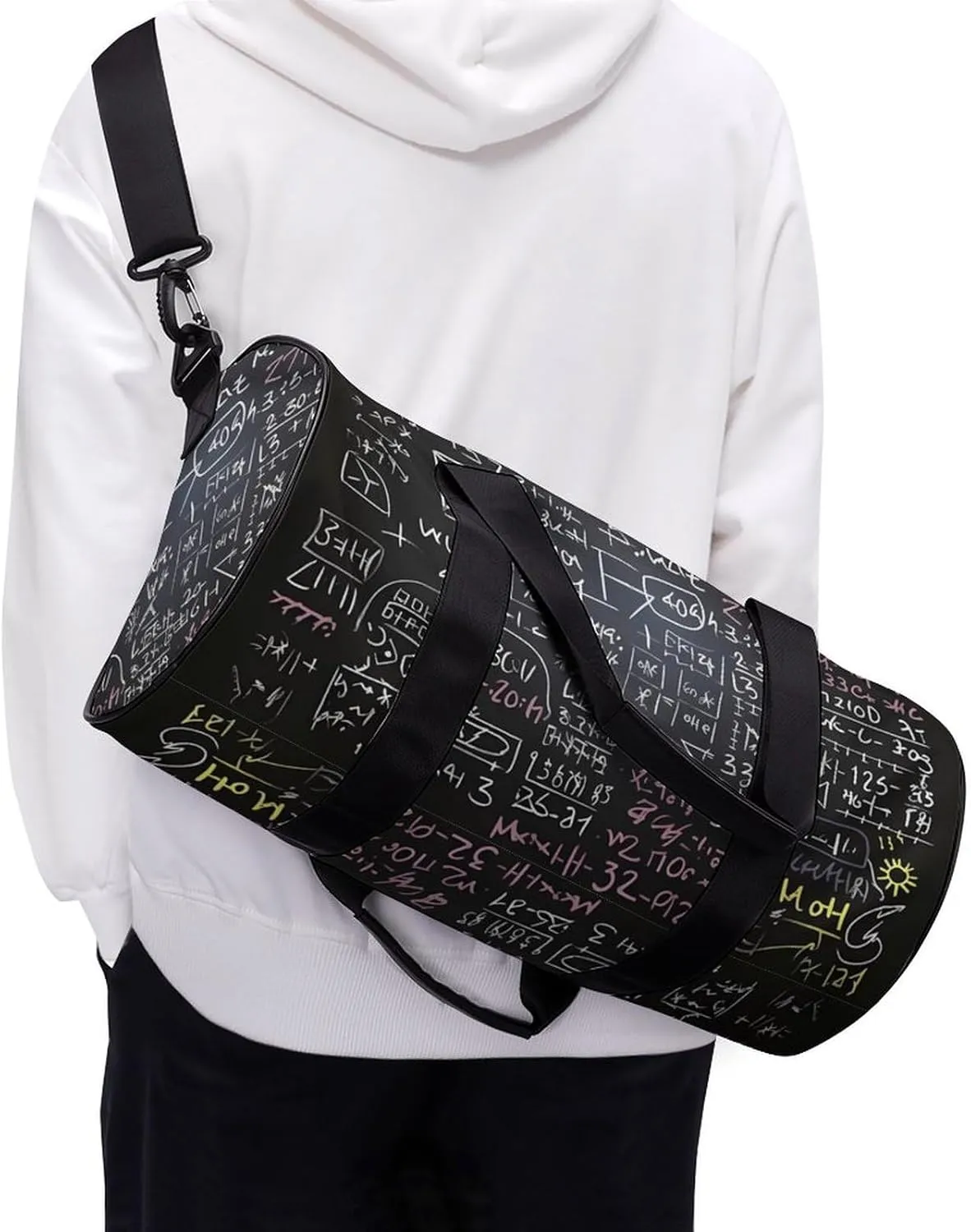 Math Formula Duffel Bag for Men Women Gym Bag Sports Small Overnight Bag for Travel Weekender