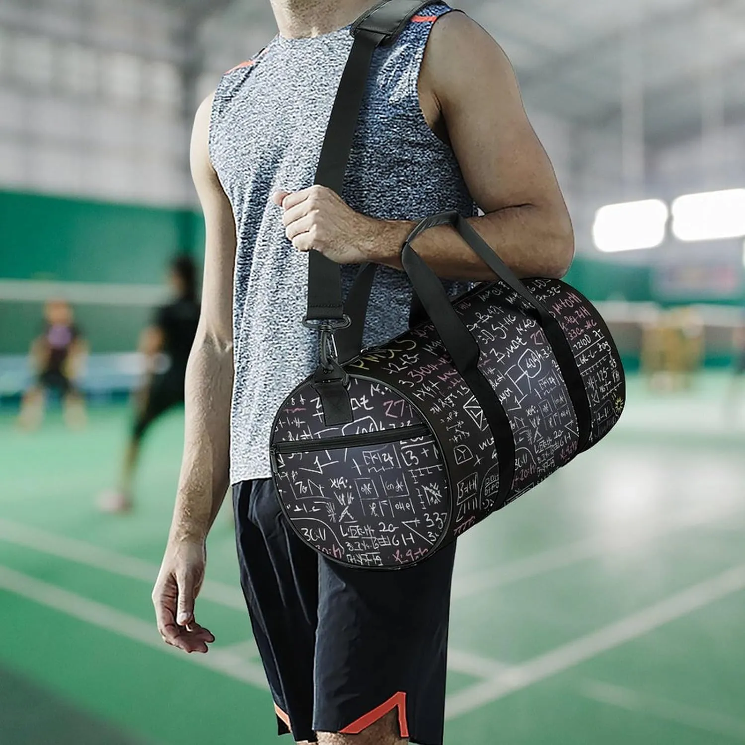 Math Formula Duffel Bag for Men Women Gym Bag Sports Small Overnight Bag for Travel Weekender
