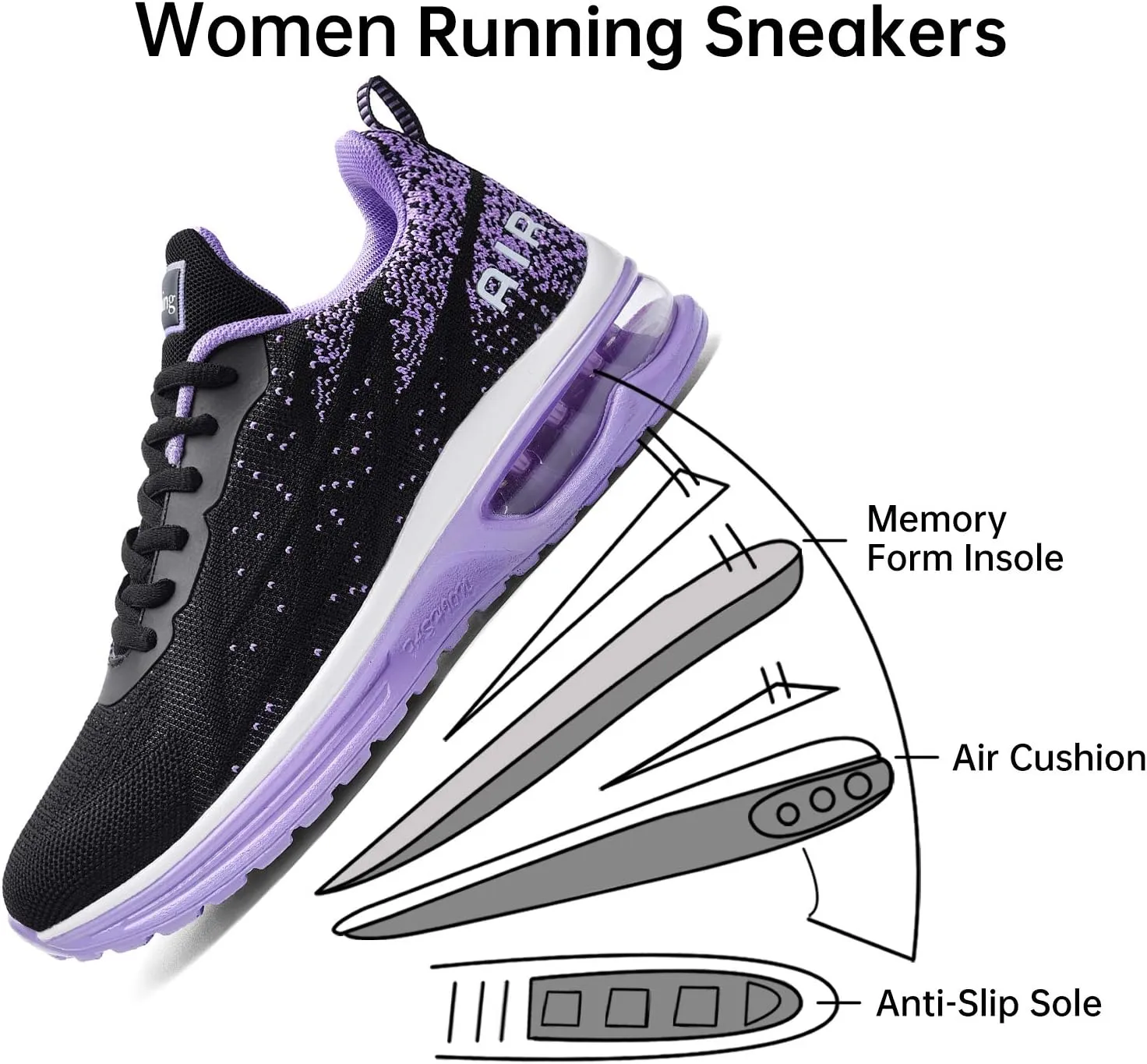 MEHOTO Womens Tennis Shoes Athletic Running Shoes Fashion Walking Sneaker for Sport Fitness Gym Jogging