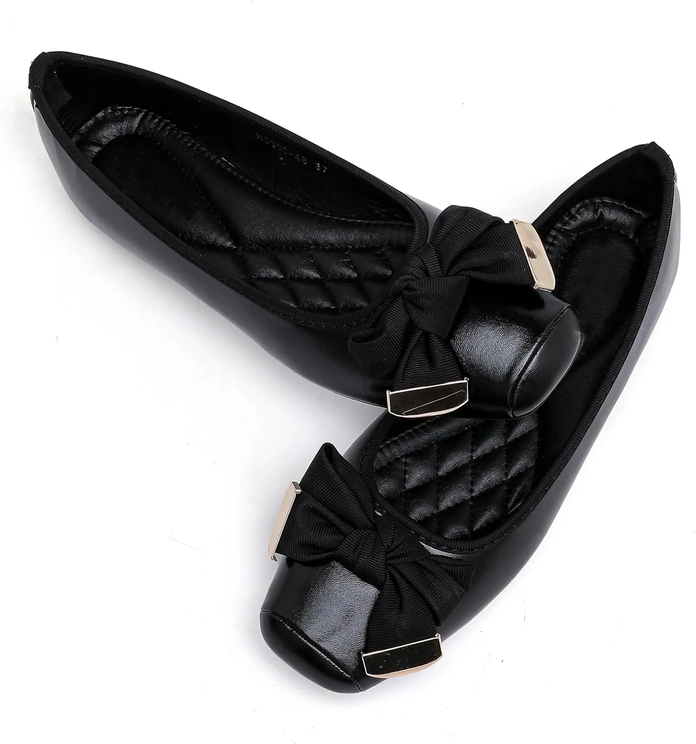 MEMON Women's Flats/Women Fashion Bowknot Flats/Ballet Flats for Women/Comfort Light Weight Slip-On Dress Shoes