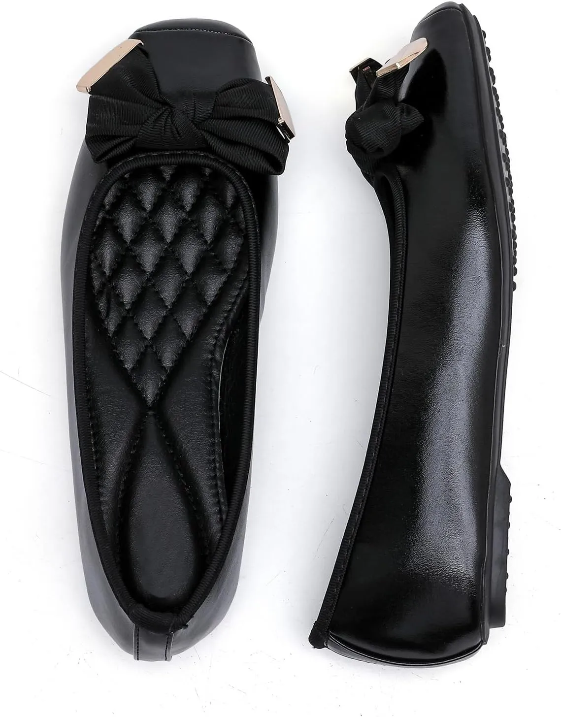 MEMON Women's Flats/Women Fashion Bowknot Flats/Ballet Flats for Women/Comfort Light Weight Slip-On Dress Shoes