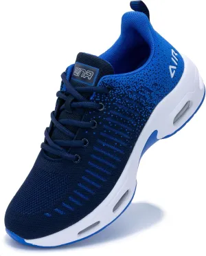 Mens Air Running Shoes Comfortable Walking Tennis Sneakers Lighweight Athletic Shoes for Sport Gym Jogging US 7-12