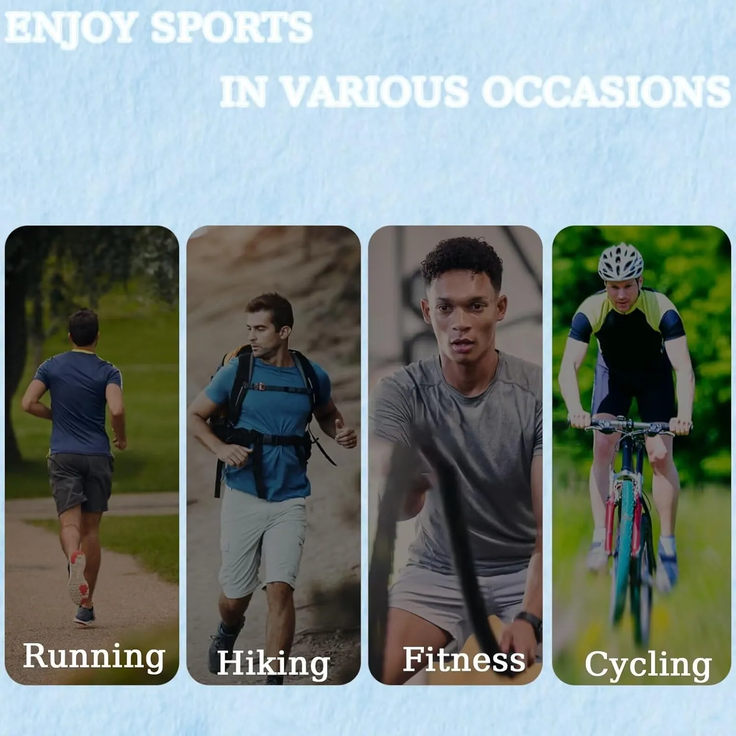 Men's Athletic Quick Dry Moisture Wicking T Shirts Active Crew Neck Gym Workout Short Sleeve Tee Shirt