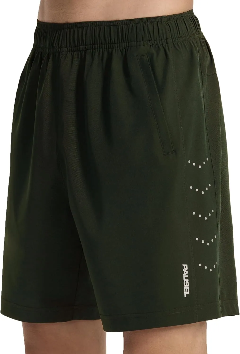 Men's Athletic Running Shorts Quick Dry Lightweight Tennis Gym Workout 7 inch Basketball Shorts for Men 3 Zipper Pockets