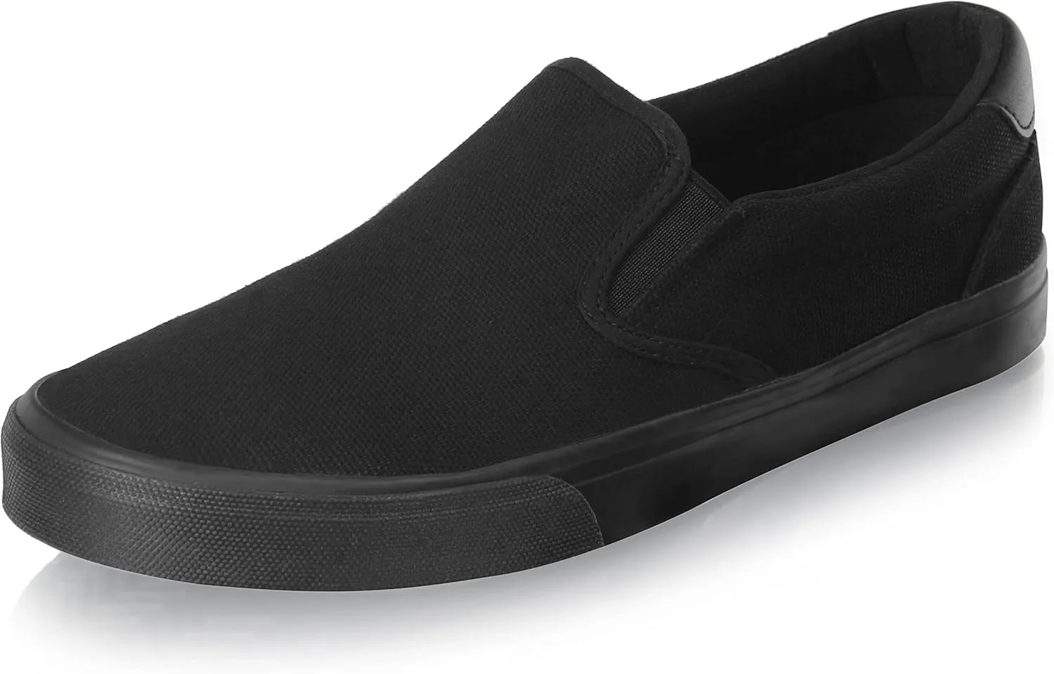 Men's Black Classic Low Top Shoes Canvas Fashion Sneaker with Soft Insole Causal Dress Shoes for Men Comfortable Walking Shoes