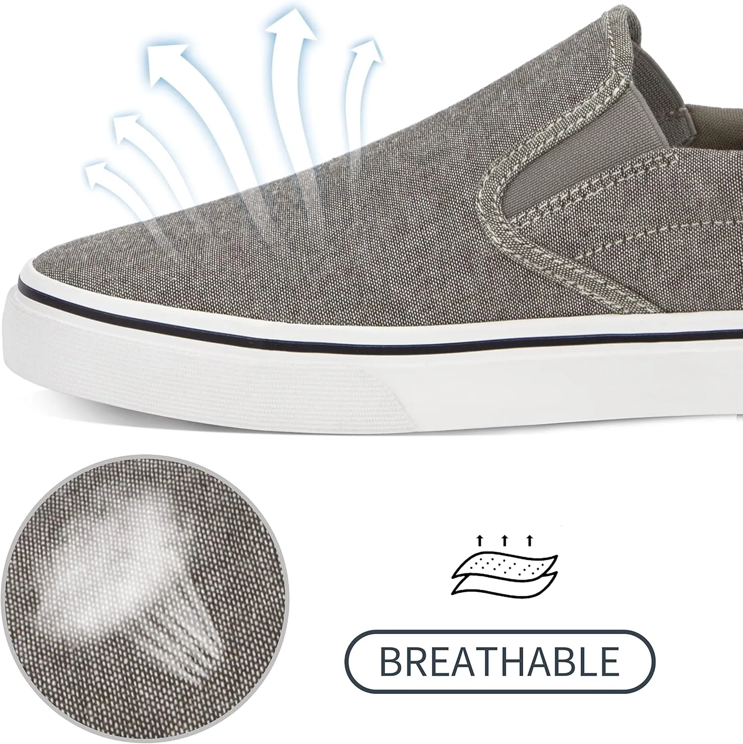 Men's Black Classic Low Top Shoes Canvas Fashion Sneaker with Soft Insole Causal Dress Shoes for Men Comfortable Walking Shoes