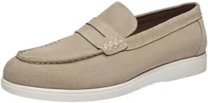 Men's British-Style Velvet Frosted Loafers -Foot Loafers Foot Cover Casual Shoes High Elasticity Breathable and Soft Suitable for Driving Running Sports Business Work(OneColor,10.5)