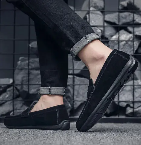 Men's Casual Flat Leather Shoes