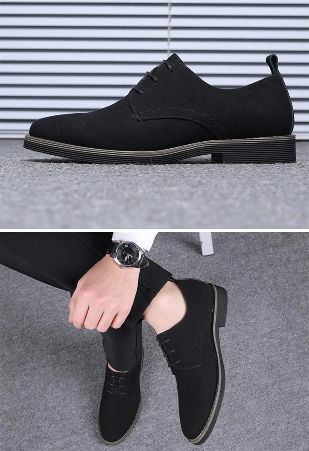 Mens Casual Oxford Business Dress Shoes Leather Slip-on Loafer for Men Walking Driving Office Outdoor Penny Oxfords Comfort Fashion Leisure Breathable Stylish Loafers
