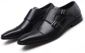 Mens Dress Shoes Classic Crocodile Pattern Business Flat Shoes Men Designer Formal Dress Leather Shoes Men's Loafers Christmas Party Shoes(Black,11)