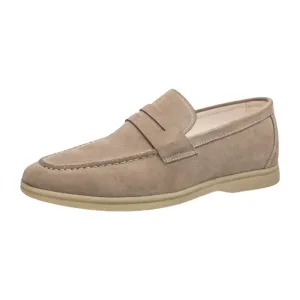 Men's Elegant Suede Loafers with Strap
