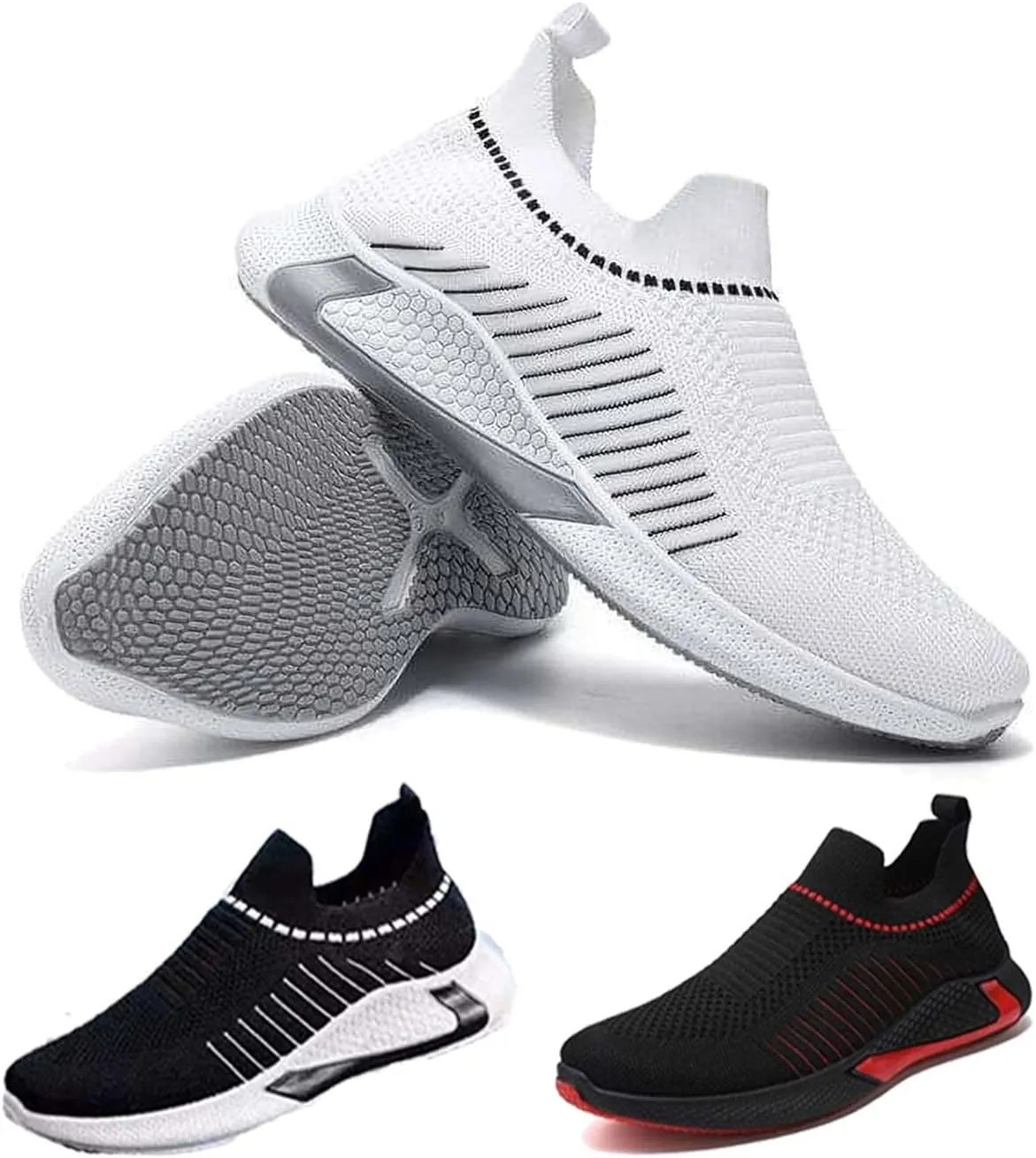 Men's Good Arch Support & Easy to Put On and Take Off Orthopedic Shoes for Men Slip On Comfort Breathable Sneakers