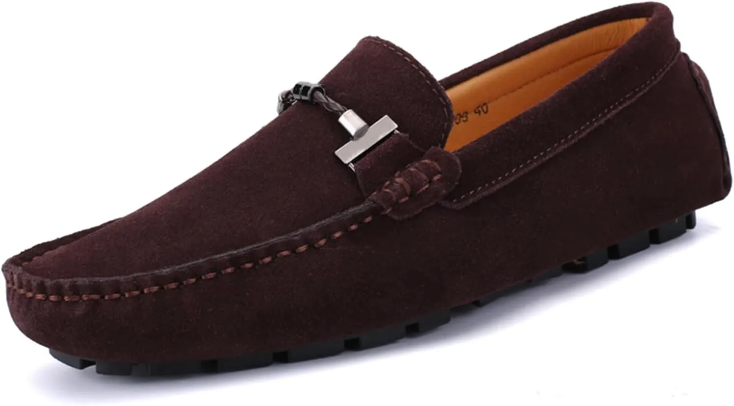 Mens Handmade Suede Leather Slip On Loafers Comfortable Casual Driving Moccasins Breathable Loafer Dress Shoes