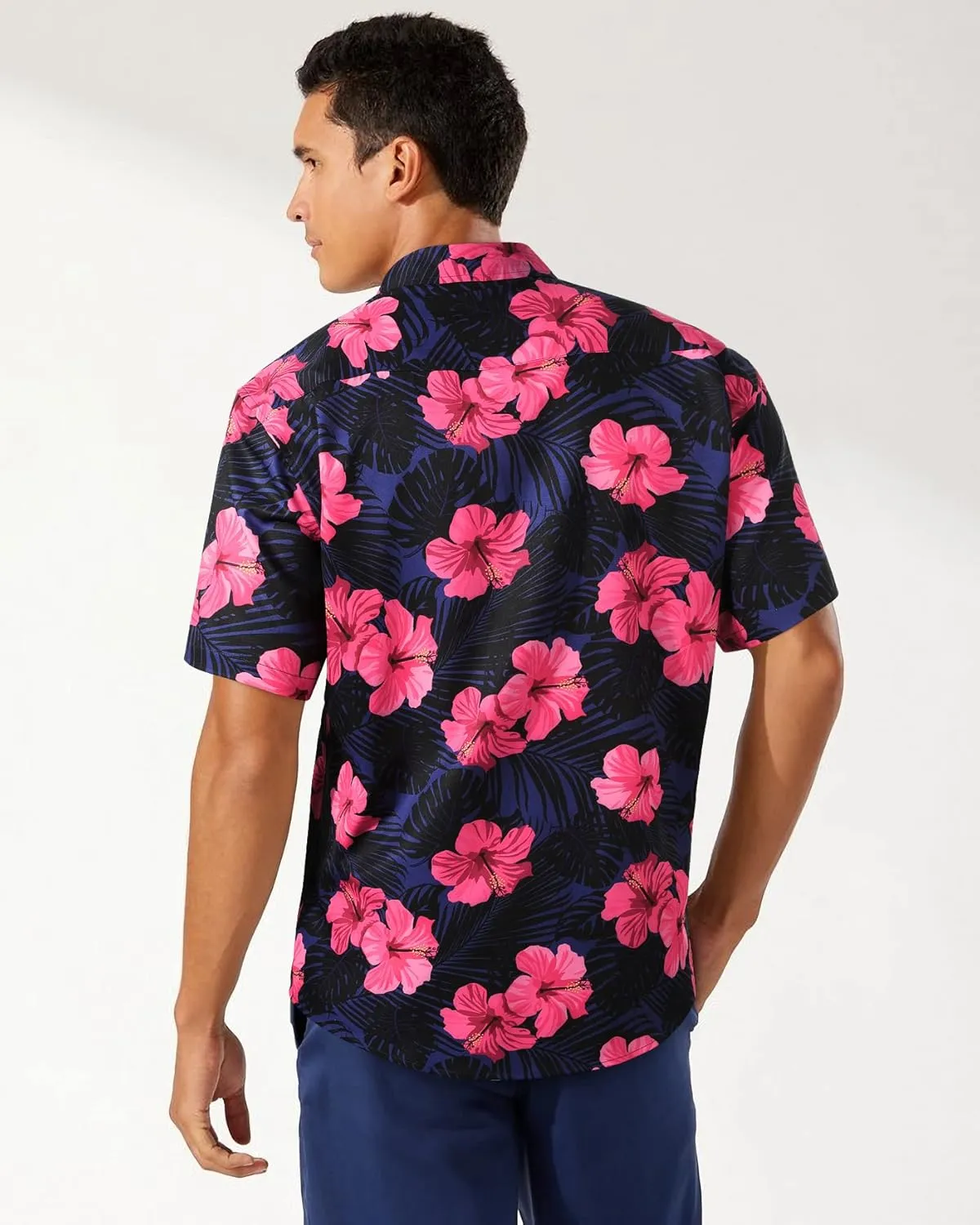 Men's Hawaiian Shirts Short Sleeve Casual Floral Button Down Tropical Shirt Summer Holiday Beach Aloha Hawaii Shirt