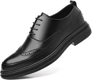 Mens Lace-up Loafer Dress Shoes Casual Walking Oxfords Shoes Comfortable Non-Slip Derby Shoe for Men