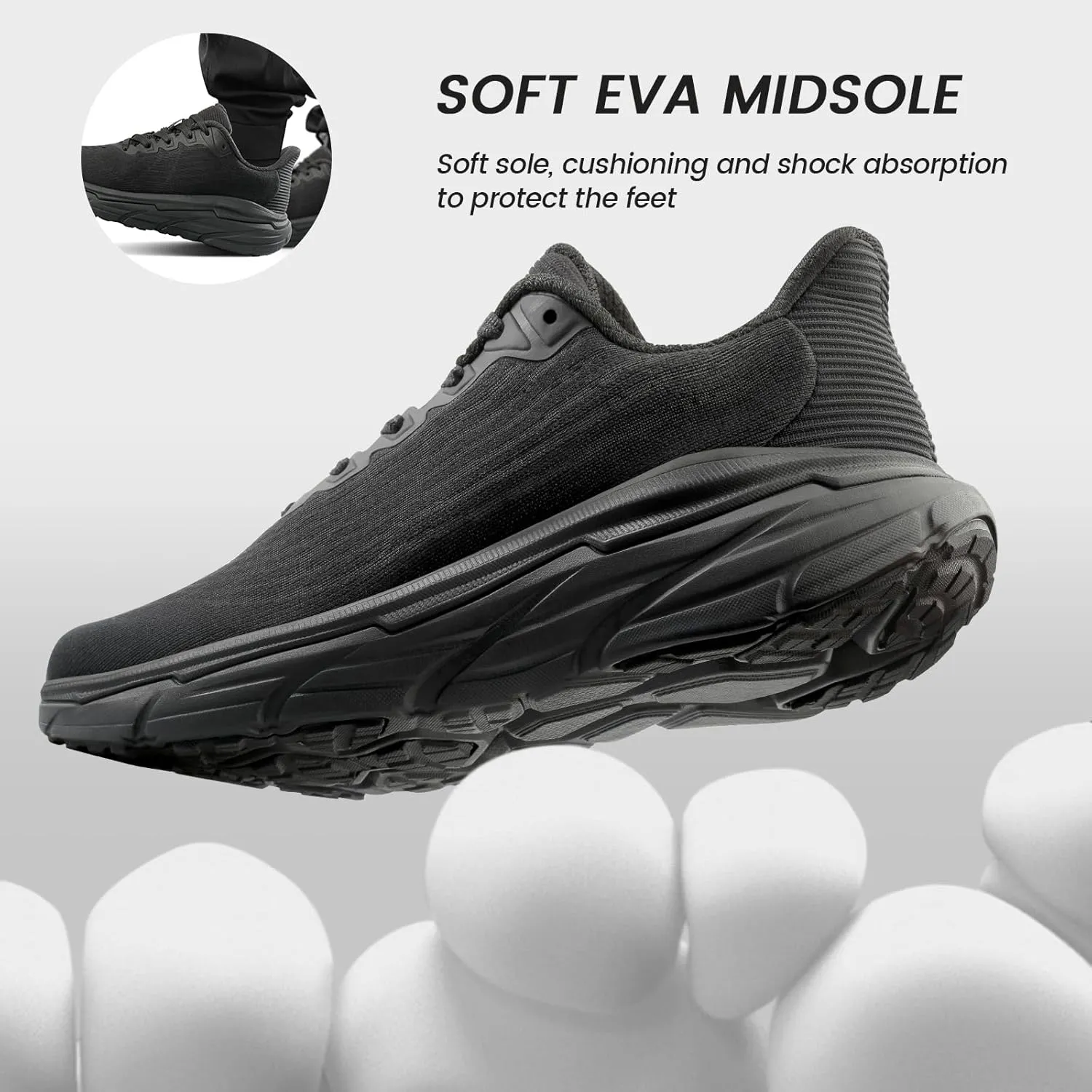 Mens Running Shoes Tennis Slip On Walking Shoes Breathable Non Slip Athletic Workout Gym Fashion Sneakers