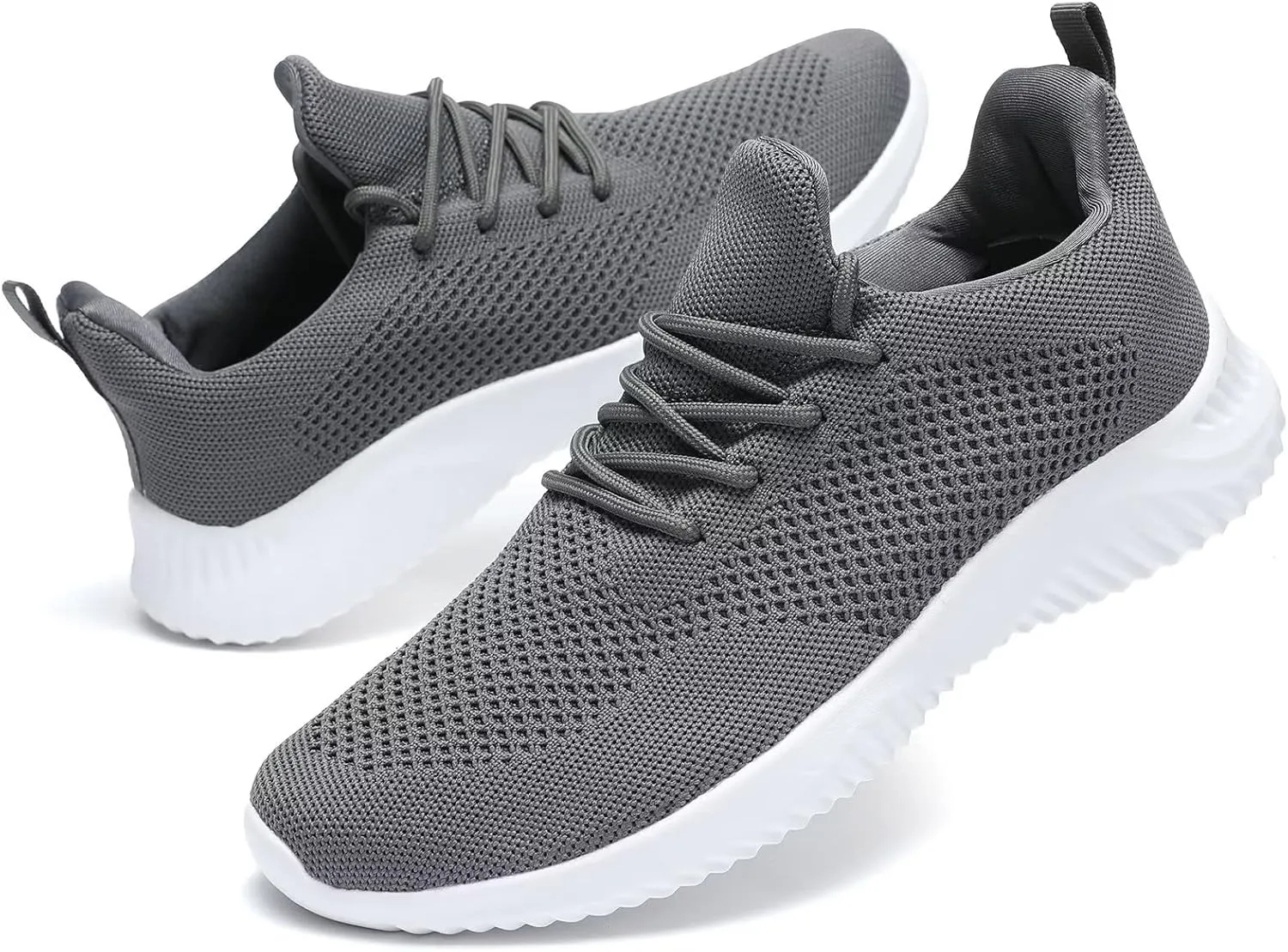 Men's Slip On Running Shoes Fashion Walking Sneakers Mesh Soft Sole Loafers Comfortable & Light-Weight Tennis Work Trainers
