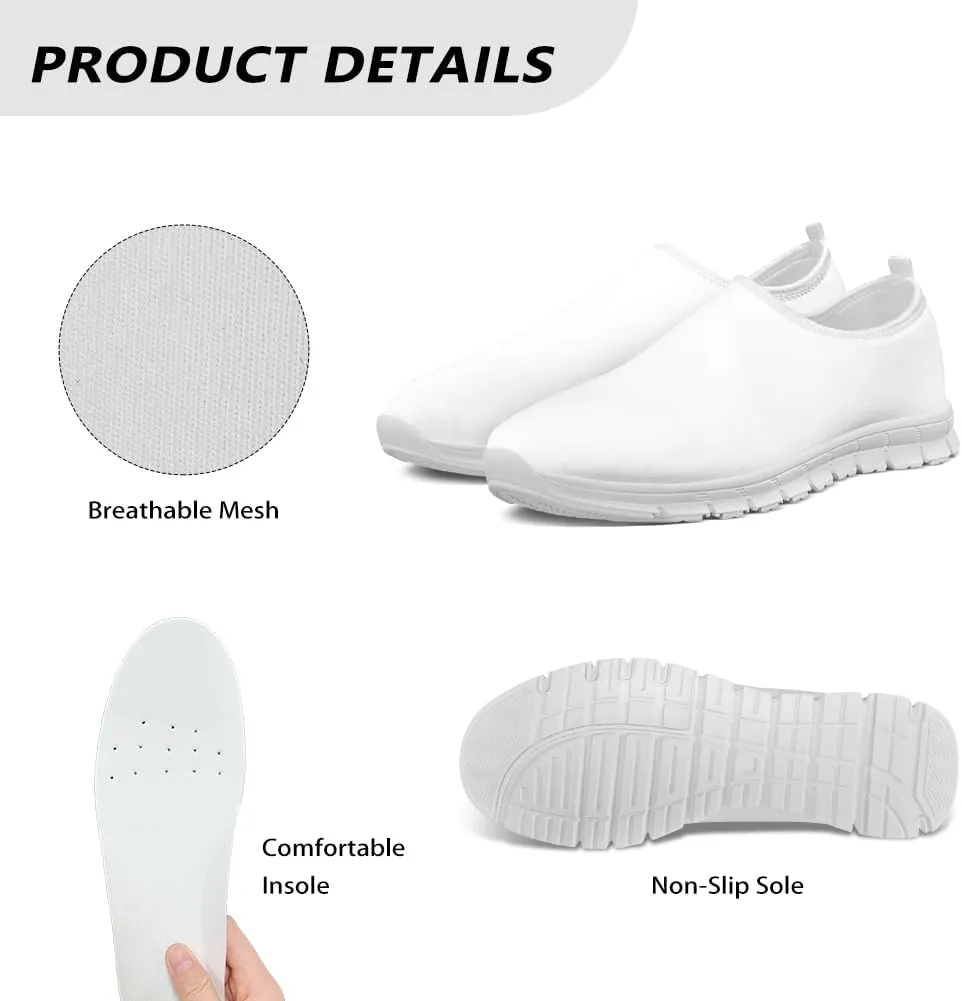 Mens Slip on Shoes Casual Loafers Running Sneakers Slip on Walking Sneakers with Black EVA Sole