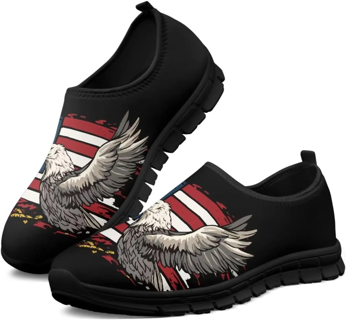 Mens Slip on Shoes Casual Loafers Running Sneakers Slip on Walking Sneakers with Black EVA Sole