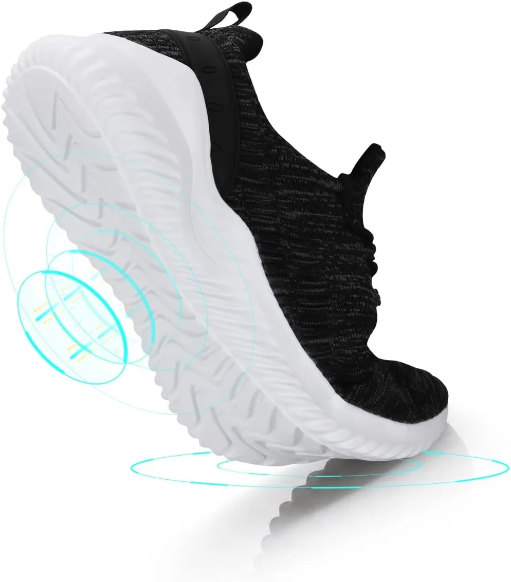 Mens Slip On Sneakers Non Slip Work Shoes Lightweight Mesh for Casual Tennis Running Walking Shoes
