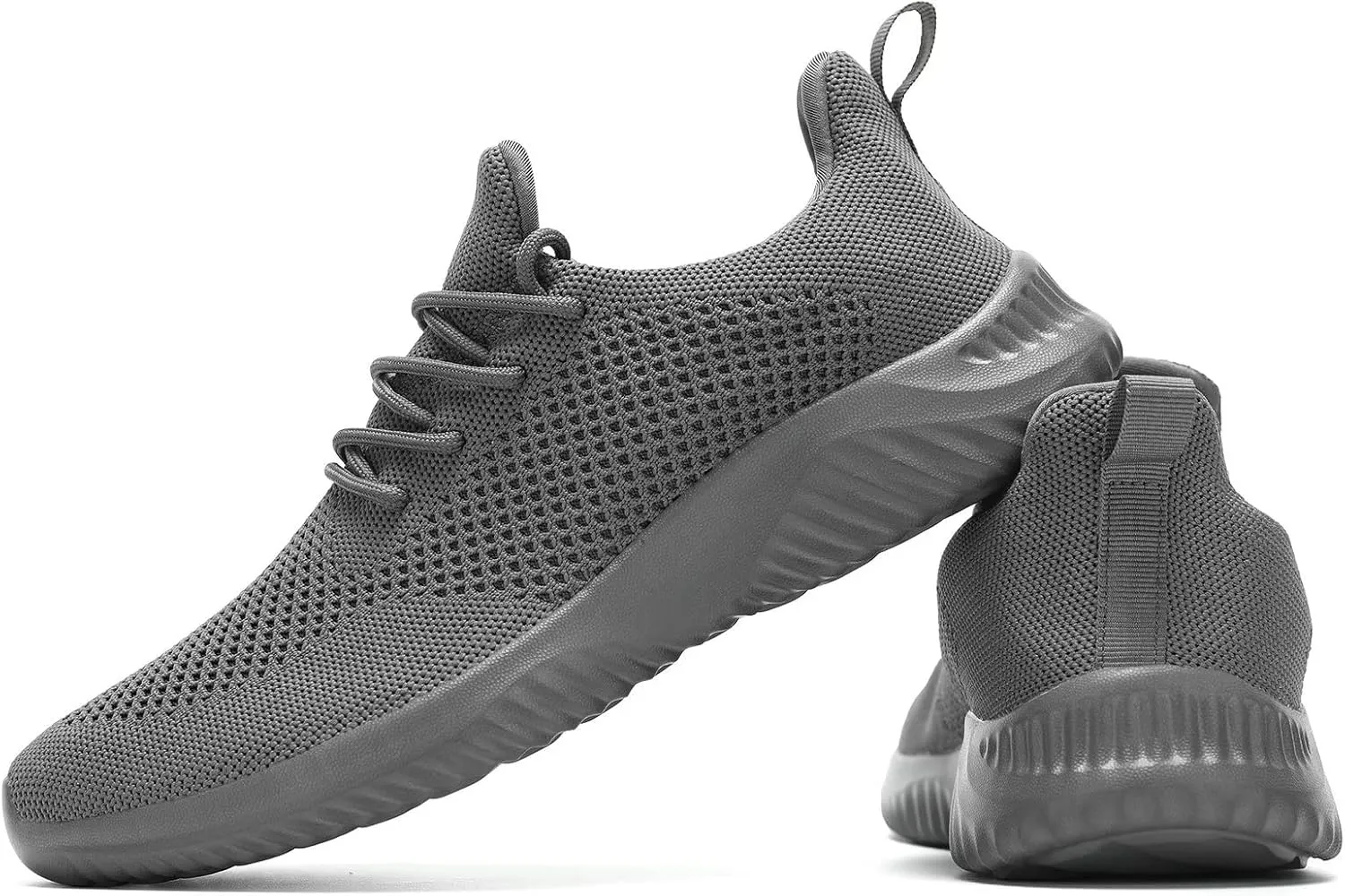 Men's Slip on Walking Shoes Ultra Light Breathable Non Slip Running Shoes Casual Fashion Sneakers Mesh Workout Sports