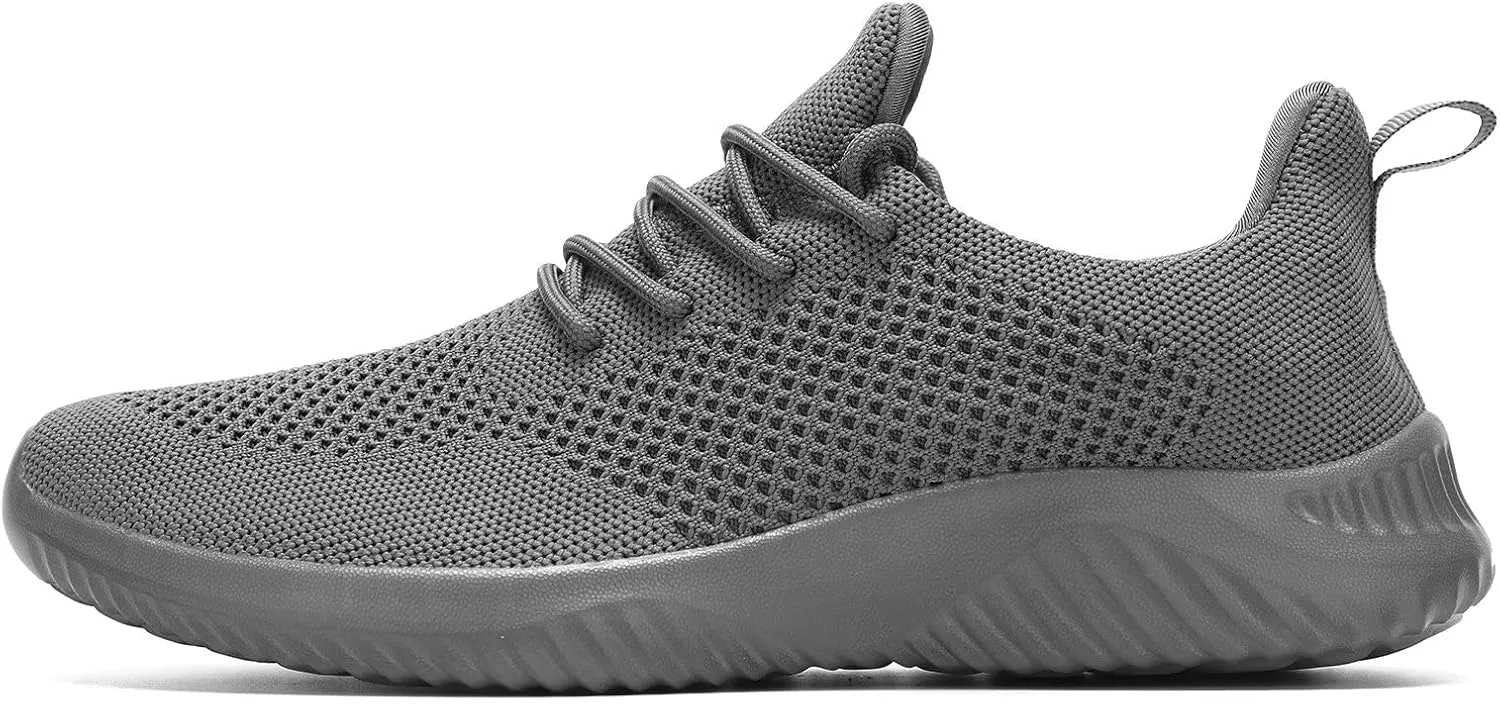 Men's Slip on Walking Shoes Ultra Light Breathable Non Slip Running Shoes Casual Fashion Sneakers Mesh Workout Sports