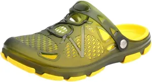 Men's Trendy Breathable Clogs, Comfy Non Slip Durable Slippers for Outdoor Activities