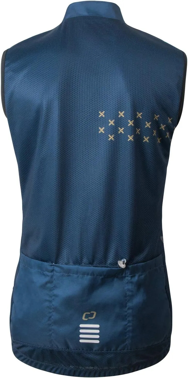 Men's Windbreaker Vest Windproof Sleeveless Jacket Visibility Safety Gilet Super-Light Coat Active