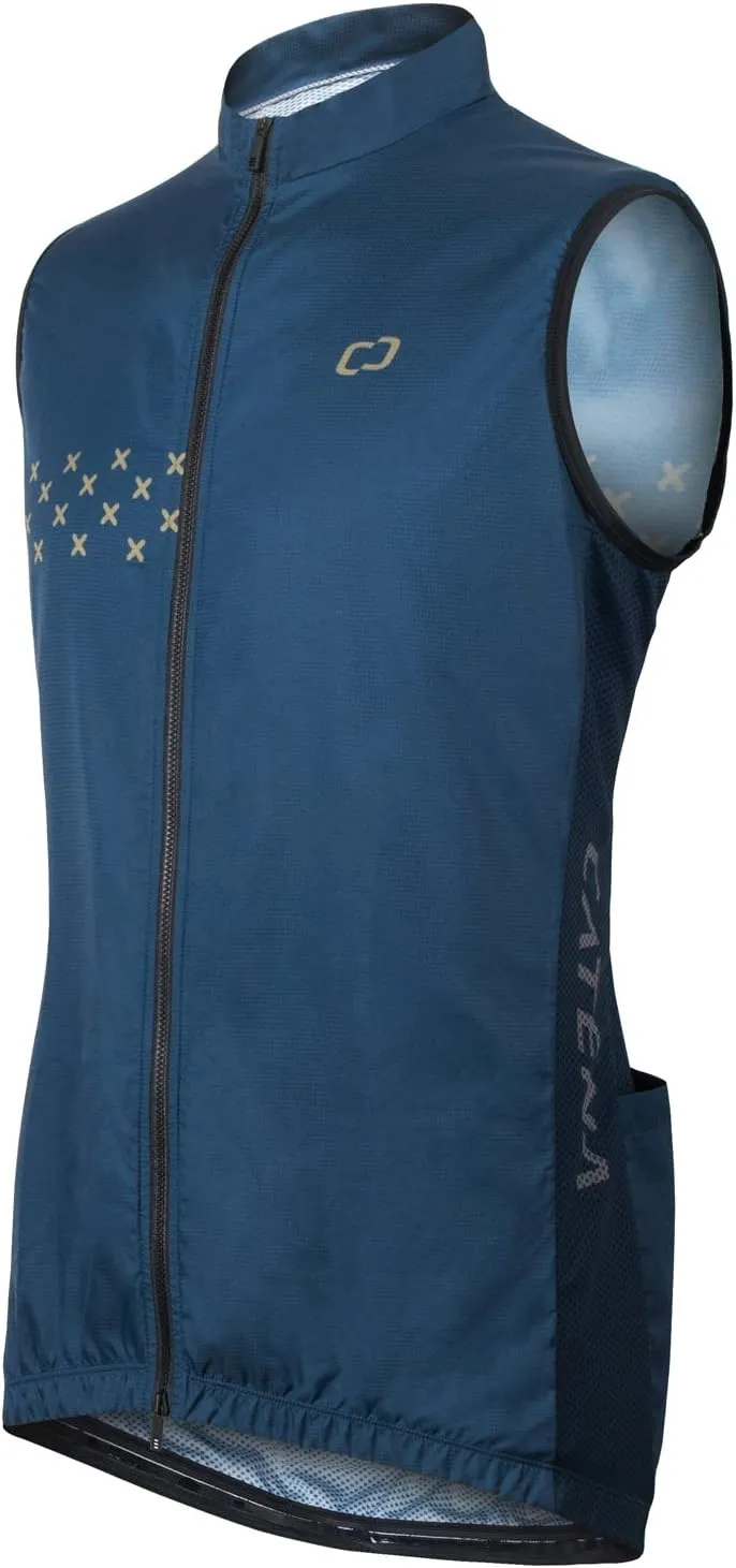 Men's Windbreaker Vest Windproof Sleeveless Jacket Visibility Safety Gilet Super-Light Coat Active