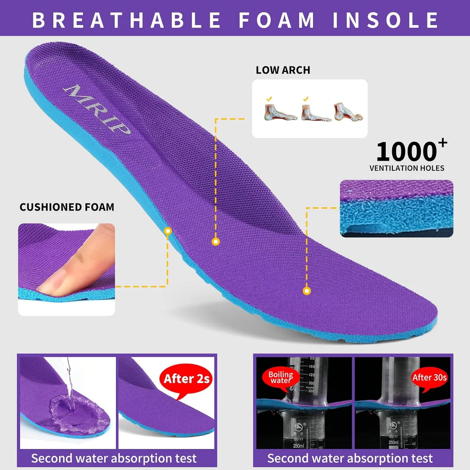 Mesh Sneakers for Women - Non Slip, Slip On, Sock Sneakers - Light Weight, Air Cushion Running, Work Shoes