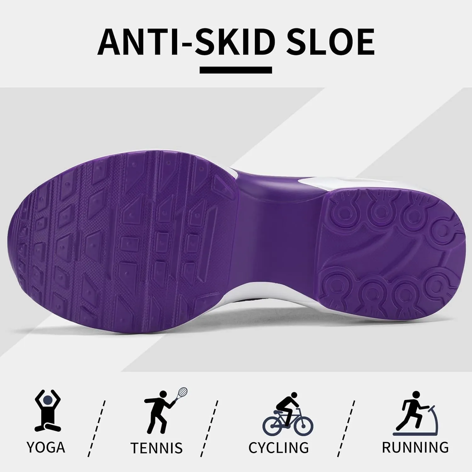 Mesh Sneakers for Women - Non Slip, Slip On, Sock Sneakers - Light Weight, Air Cushion Running, Work Shoes