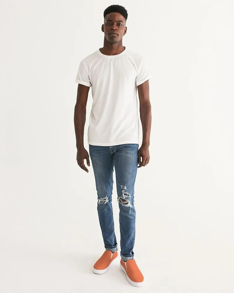 Midtone Orange Slip-On Canvas Sneakers | Men's | C0M70Y80K0