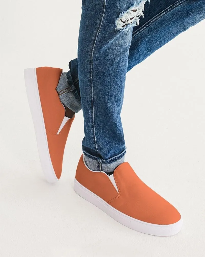 Midtone Orange Slip-On Canvas Sneakers | Men's | C0M70Y80K0