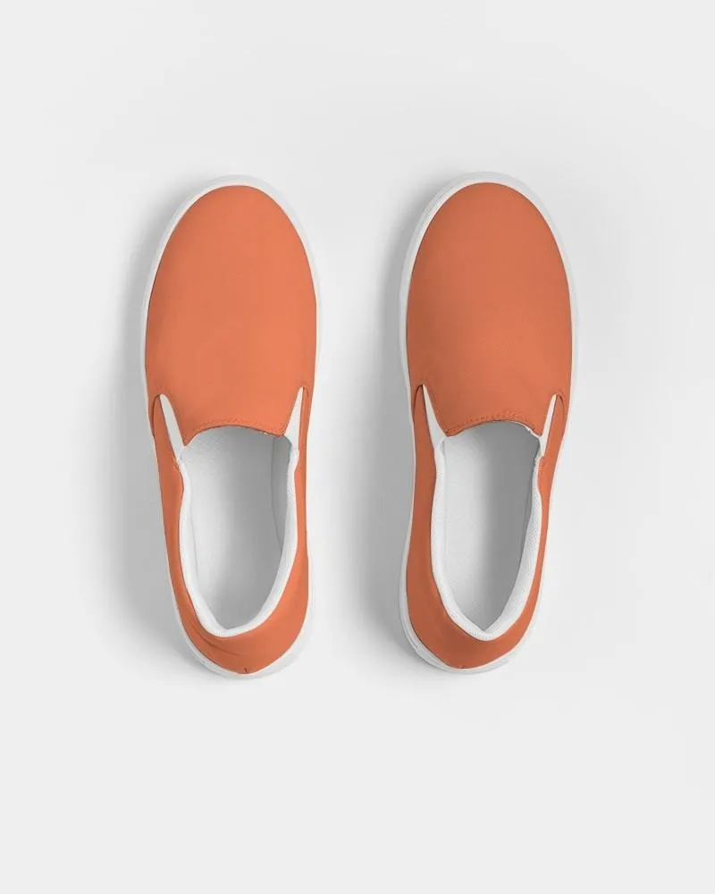 Midtone Orange Slip-On Canvas Sneakers | Men's | C0M70Y80K0